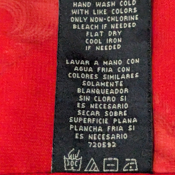 Rafaella Studio Royal Red Leopard Designs Blouse Size L - Picture 14 of 16